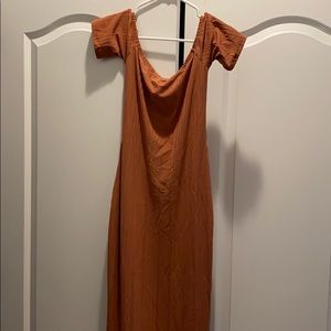 Burnt Orange Maxi Dress